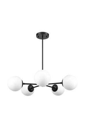 Grammy - 5 Arm Chandelier (Matte Black) 200915050626 - ekiLamp