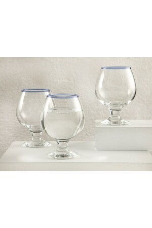 Grand Glass 3-teiliges Kaffee-Wasserglas 390 ml blau 10036702001 - English Home