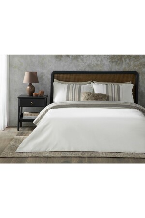 Grand Shiny Yarn Dyed Single Duvet Cover Set 160x220 Cm Bronze TYC00678647368 - English Home