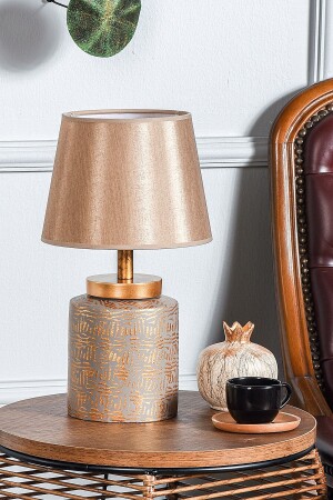 Grande Ceramic Lampshade Gray Gold Srmk-53 TM167 - hmydesign
