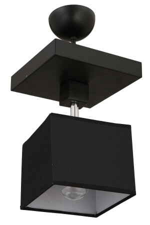 Grande Schwarzer einzelner moderner Korridor-Küchen-Wohnzimmer-Plafonier-Kronleuchter 3626-01-BL - Apliqa