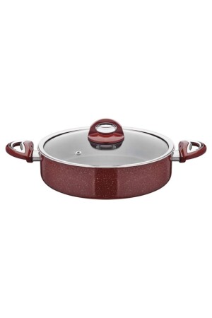 Granit 32 cm abgeflachter Teflon-Auflauf Reistopf Kartoffeltopf PRA-1705545-7338 - Taç