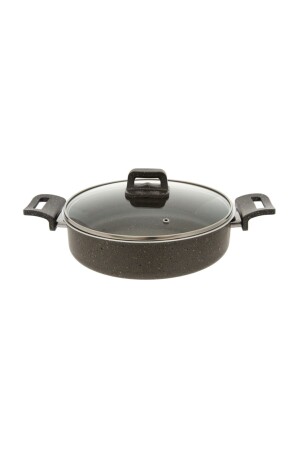 Gefüllter Granittopf - Grau/26 cm EVİDEAMSE046 - Mehtap