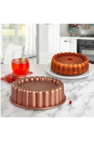 Granitbeschichtete 26 cm große Tortenform in Scheiben Roségold MABEYNTARTKALIBIROSEGOLD - Mabeyn