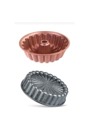Granite Cast Tart Pie and Closely Sliced ​​Cake Mold Set of 2 tartdilim - Laviss Kitchen