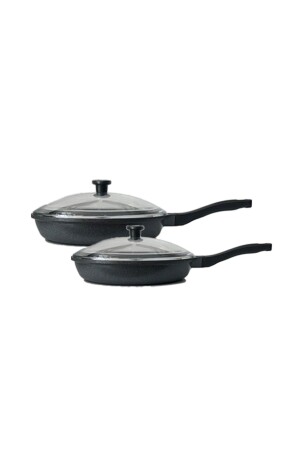Granite Casting Double Pan Set with Lid 20-28 CKCSTVST0301 - COOKCASE