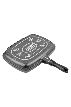 Granite Double Sided Twin Meat Fish Grill Pan 36 Cm dop8797757igo - Özkent