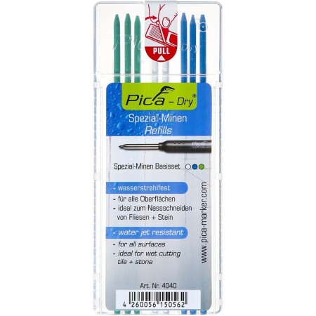 Graphite cores PICA 4040 2.8mm, 8pcs. - PICA