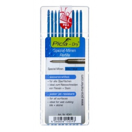Graphite cores PICA 4041 blue 2.8mm, 10pcs. - PICA