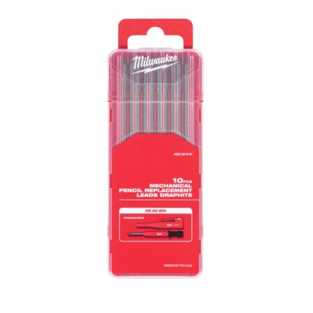 Graphite pencil leads MILWAUKEE 2.8mm, 10pcs. - Milwaukee Accessories