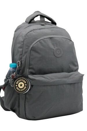 Grauer Unisex-Schulrucksack aus Crinkle-Stoff 2200 ASWAY2200 - Bevitton