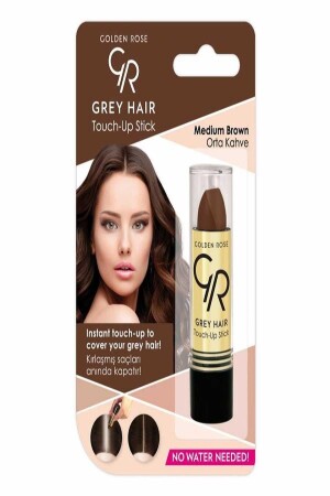 Graues Haar Nr. 03 Mittelbraun – zum Abdecken grauer Haare auftragen - Golden Rose