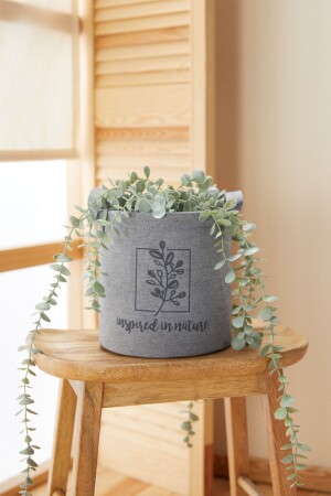 Gray Cabinet Laundry Children's Room Toy Organizer Folding Storage Basket Organizer Flower Pot 20x20 - Ocean Home Textile