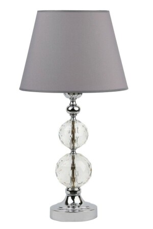 Gray Chrome Crystal 2 Piece Globe Lampshade - Vinner