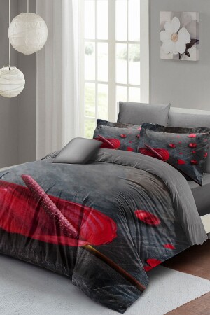 Gray Dream Double Duvet Cover Set 3d Cotton Satin monohome2419 - Monohome