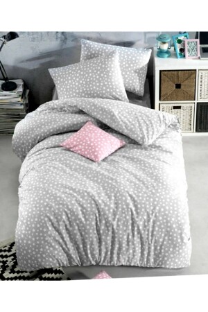 Gray Star Single Duvet Cover Set ünyılgriset - üntaş