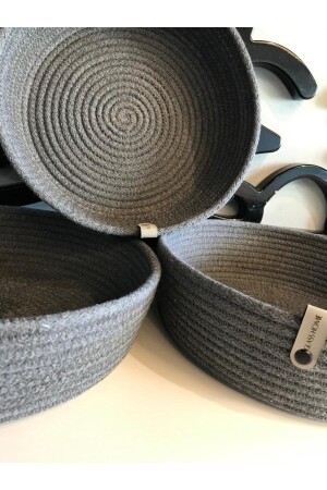 - Gray Wicker Basket - Kitchen and Bathroom Organizer - Multi-Purpose Basket Set - Towel Basket - - Glass Home
