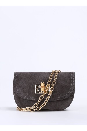 Gray Women's Leather Crossbody Bag PALMIRO - Fabrika