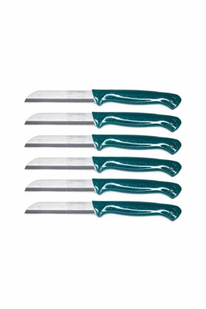 Green 6-Piece Fruit Knife Set with Glitter Holes simligreen01 - Solingen
