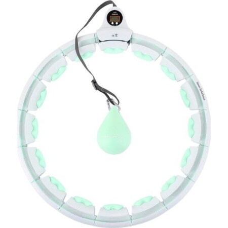 Green hula hoop with weight and counter HHW06 HMS - HMS