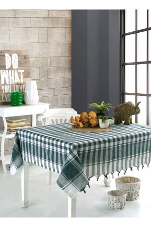 Green Large Square Pattern 150x150 Cm Picnic Cloth Tablecloth Tablecloth Tablecloth - Lux Touch