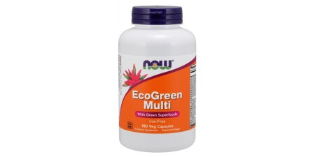 Green Multi, Iron Free - 180 vcaps - NOW Foods