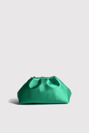 Green Women's Satin Clutch Evening Dress Bag 0826BR22 - Berlesi