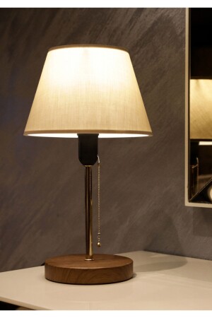 Greenhouse Wooden Leg Lampshade-Chain On/Off- Ayd-2647 - Homing