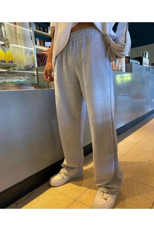 Gri Oversize Eşofman Altı - Fitgo