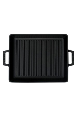 Grillpfanne aus Gusseisen. Schwarz Matt. Rechteck. 26x32cm. TYC00312296322 - Lava