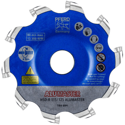 Grinding disc PFERD Alumaster HSD-R 115/125 - Pferd