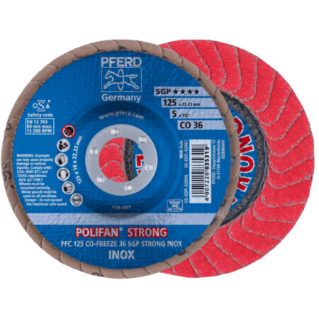Grinding disc PFERD PFC CO36 SGP-Strong-Freeze 125mm - Pferd
