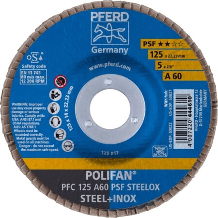 Grinding disc PFERD PFC125 A PSF 60 - Pferd