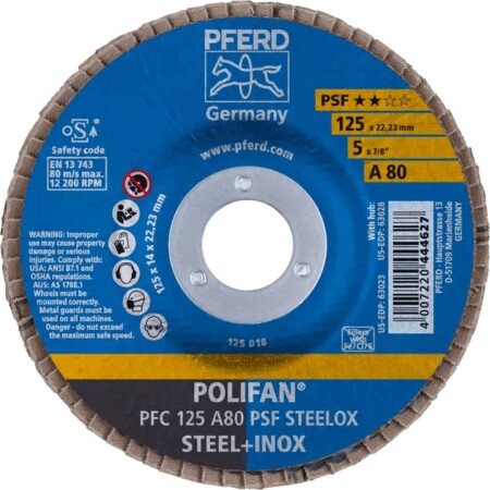 Grinding disc PFERD PFC125 A PSF 80 - Pferd