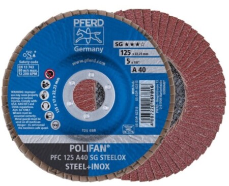 Grinding disc PFERD PFC125 A SG 40 - Pferd