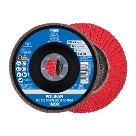 Grinding disc PFERD PFC125 CO-Freeze SG Inox 50 - Pferd