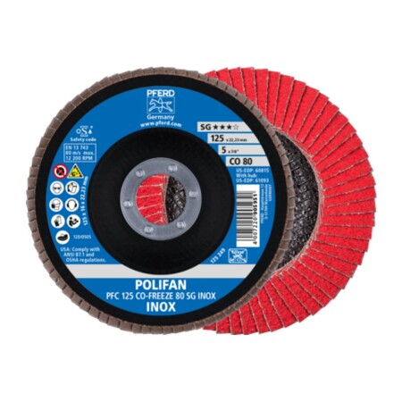 Grinding disc PFERD PFC125 CO-Freeze SG Inox 80 - Pferd
