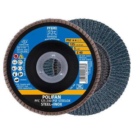 Grinding disc PFERD PFC125 Z PSF 40 - Pferd