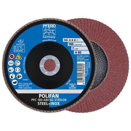 Grinding disc PFERD PFC180 A 80 SG - Pferd