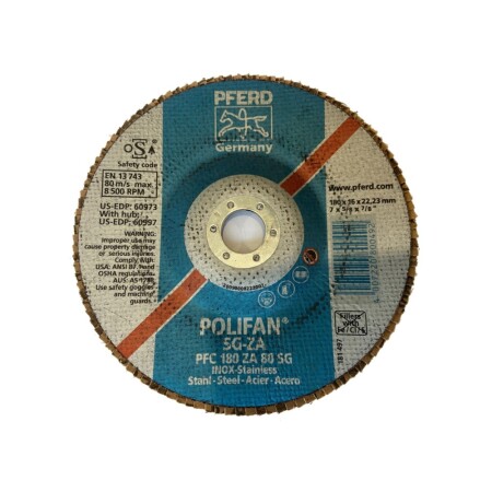 Grinding disc PFERD PFC180 ZA80 SG - Pferd