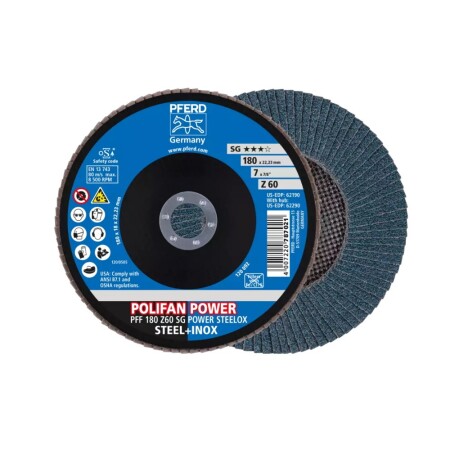 Grinding disc PFERD PFF180 Z 60 SG - Pferd