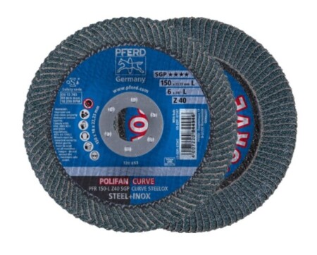 Grinding disc PFERD PFR 150 Z40 SGP-CURVE L - Pferd