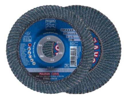 Grinding disc Polifan PFR125 SGP-Curve L PFERD - Pferd