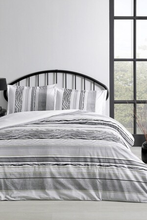 - Grise Double Cotton Duvet Cover Set dop10211169igo - Özdilek