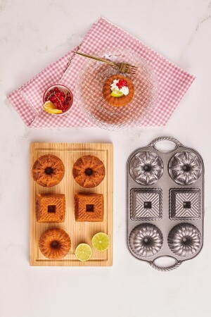 Griss Six In One 6 Piece Cast Iron Cake Mold Gray - Emsan