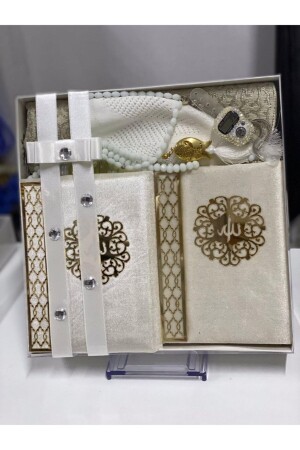 Groom's Pack, Prayer Rug, Quran Prayer Beads Set - Çeyizlik Setim