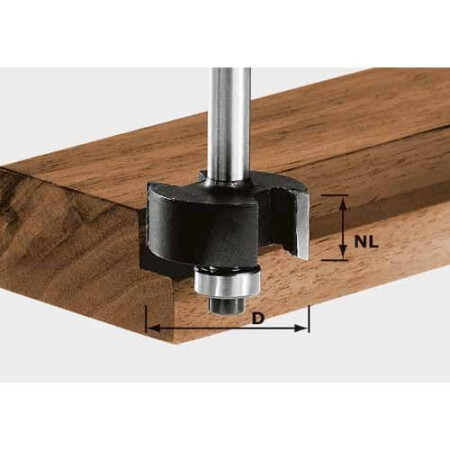 Groove cutter FESTOOL HW S8 D31.7/NL 12.7 shank 8mm - FESTOOL