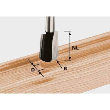 Groove cutter FESTOOL HW S8 R5 shank 8mm - FESTOOL