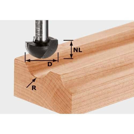 Groove cutter FESTOOL HW S8 R9.7 shank 8mm - FESTOOL