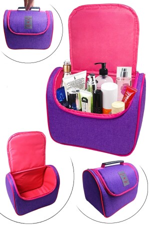 Großes Innenvolumen für Kosmetik- und Make-up-Taschen mit Griff, Organizer für Reiseset und Zubehör, 24 x 21 x 15 cm - Helen's Home